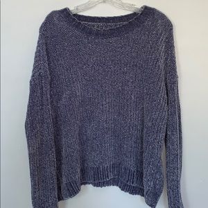 Aerie Purple Fuzzy Sweater